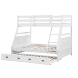 Sloane White Twin/Full Bunk Bed from Homelegance - Luna Furniture