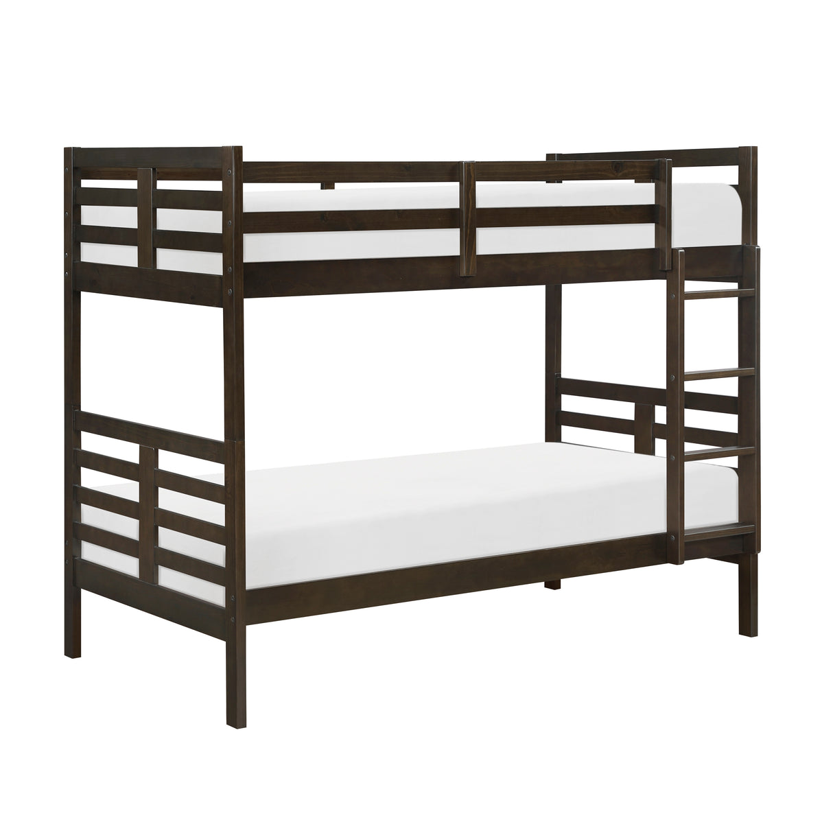 Darden Dark Brown Twin/Twin Bunk Bed from Homelegance - Luna Furniture