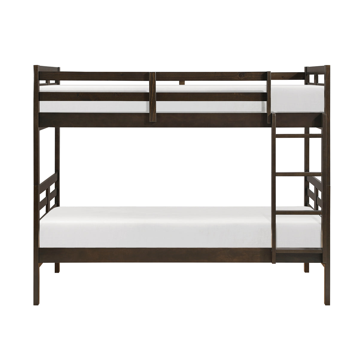 Darden Dark Brown Twin/Twin Bunk Bed from Homelegance - Luna Furniture