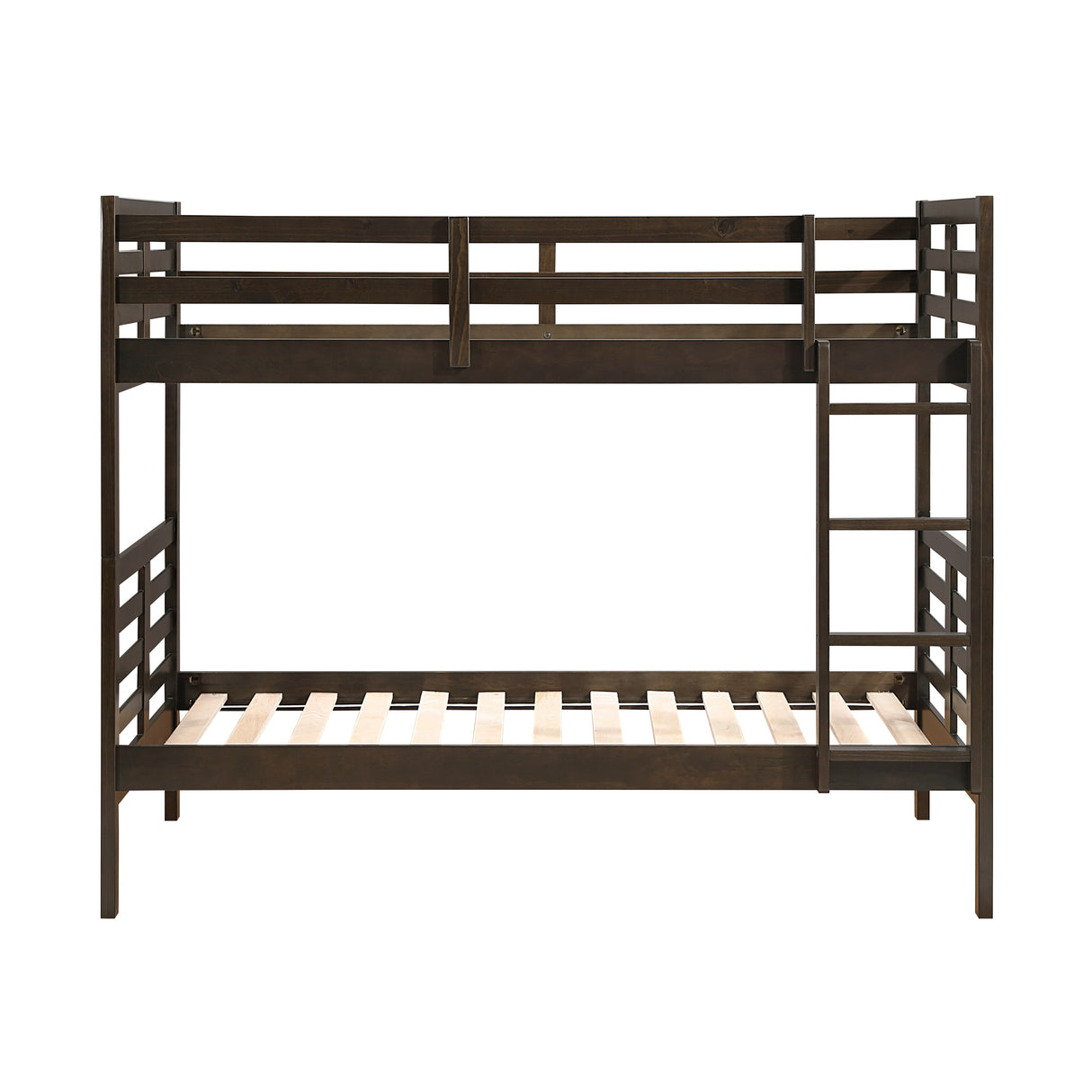 Darden Dark Brown Twin/Twin Bunk Bed from Homelegance - Luna Furniture