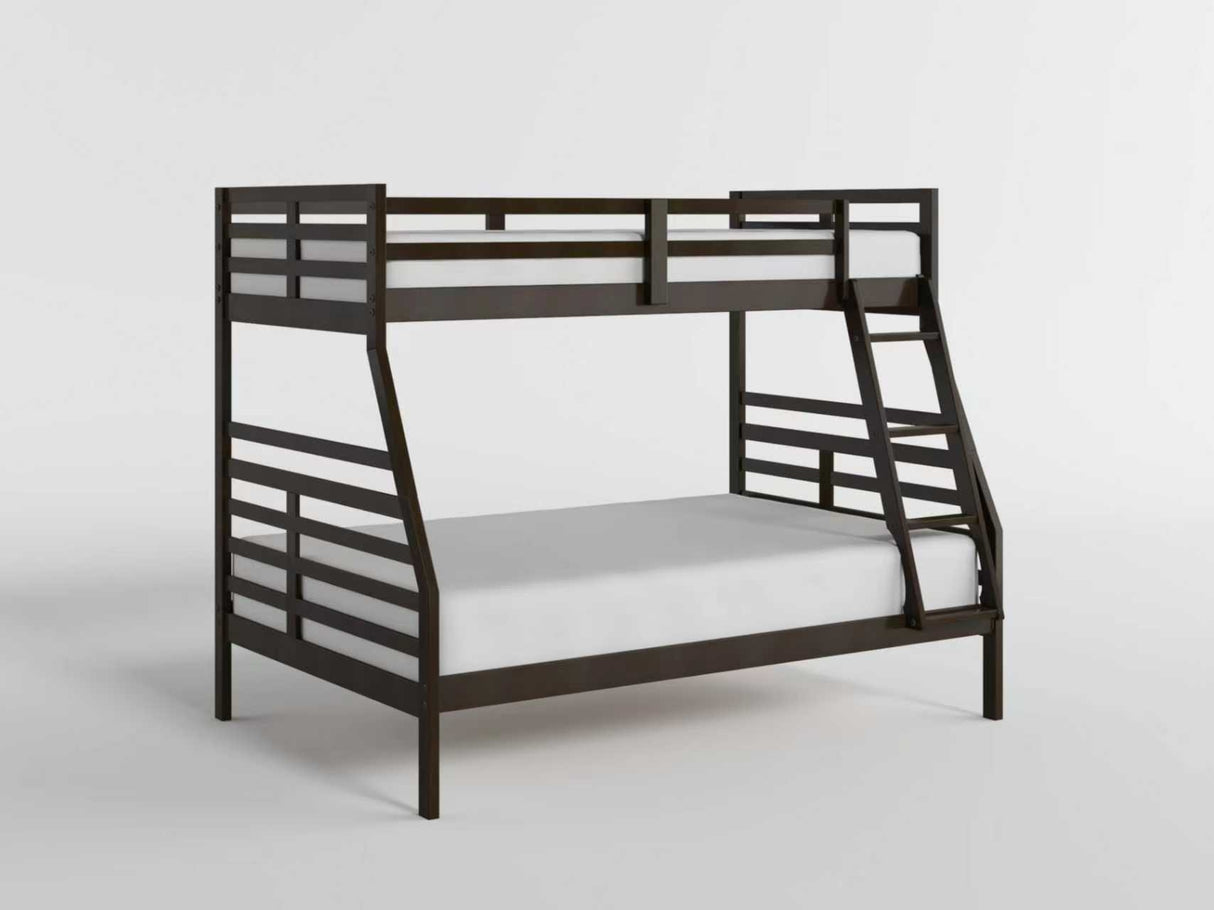 Darden Dark Brown Twin/Full Bunk Bed from Homelegance - Luna Furniture