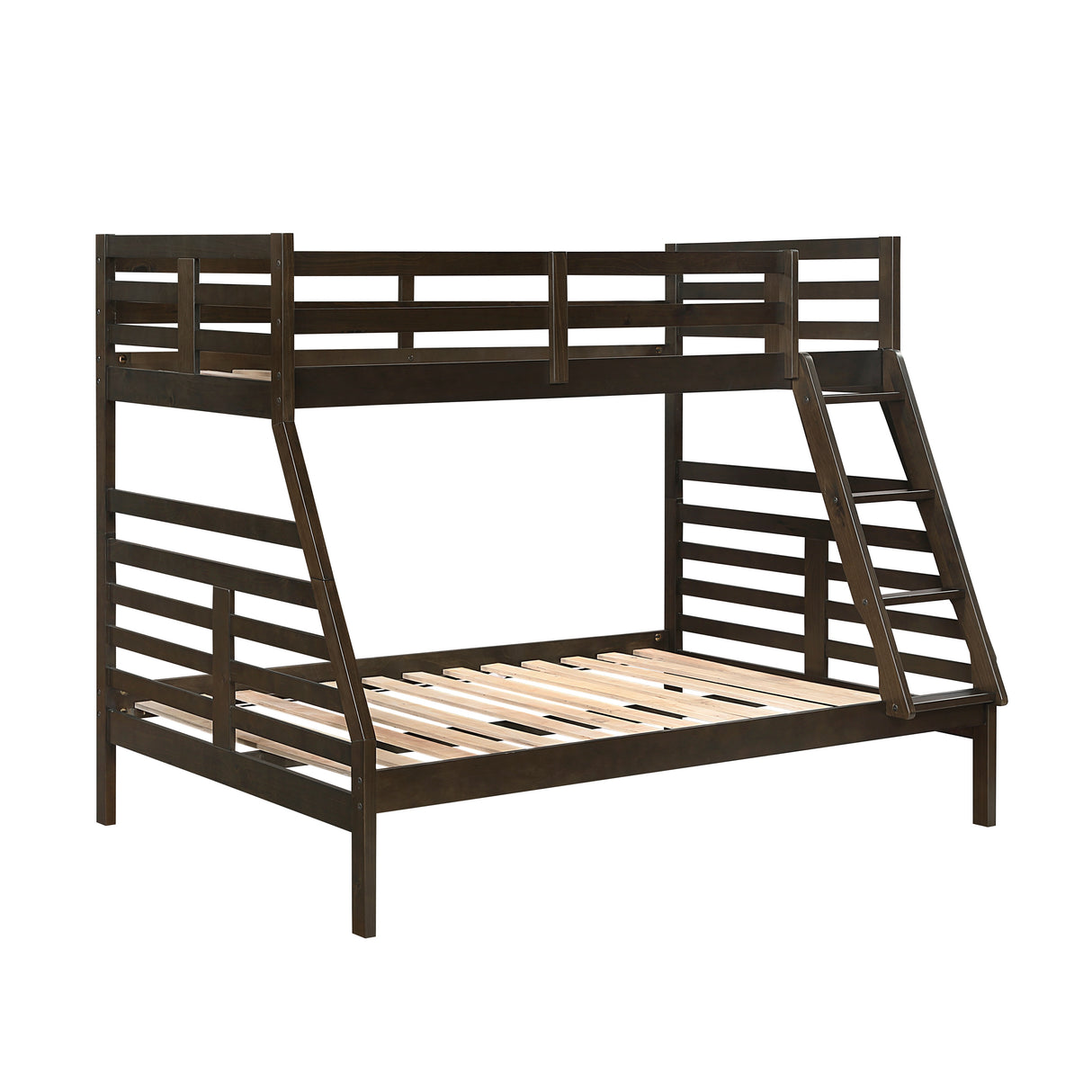 Darden Dark Brown Twin/Full Bunk Bed from Homelegance - Luna Furniture