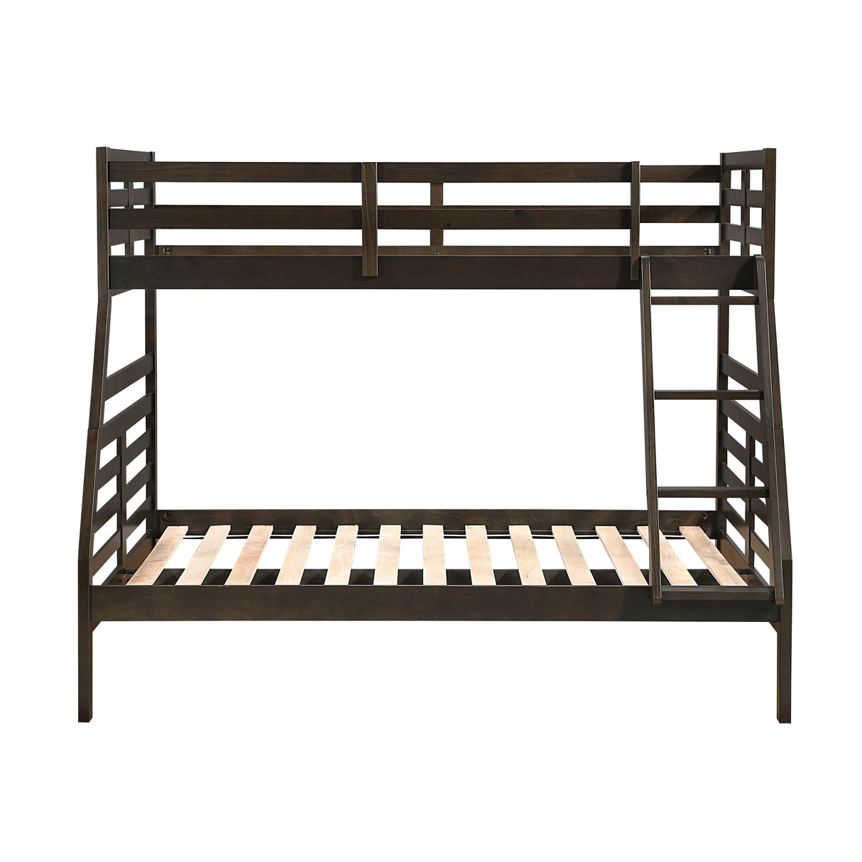 Darden Dark Brown Twin/Full Bunk Bed from Homelegance - Luna Furniture