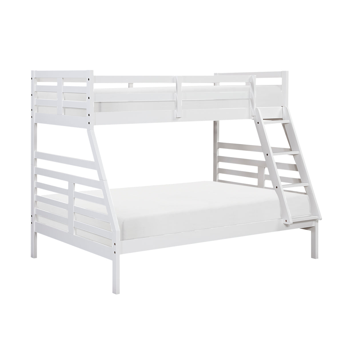 Darden White Twin/Full Bunk Bed from Homelegance - Luna Furniture