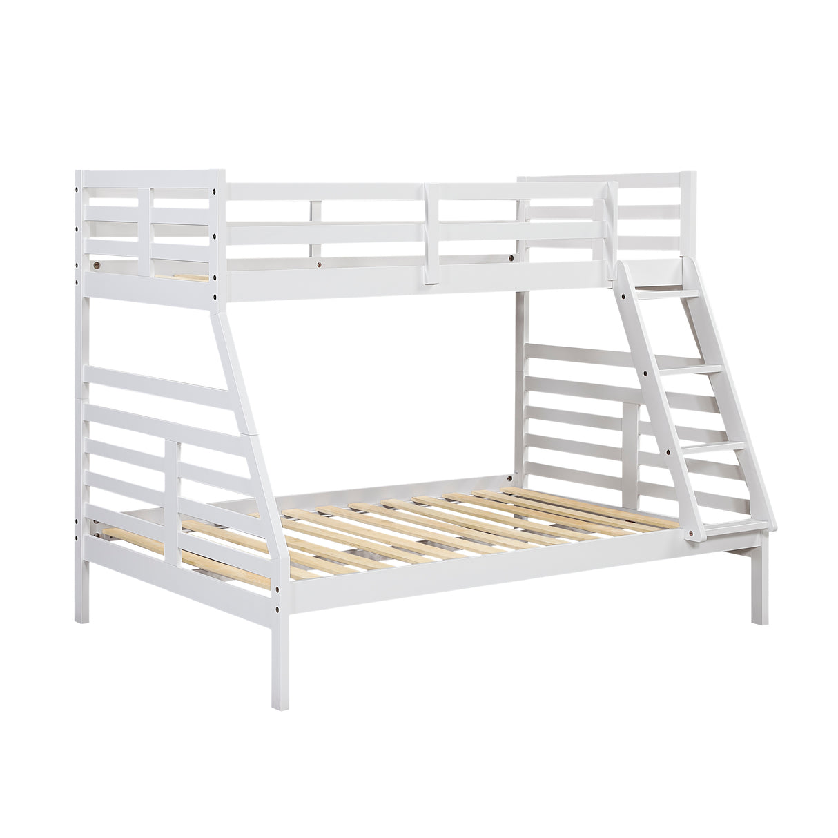 Darden White Twin/Full Bunk Bed from Homelegance - Luna Furniture