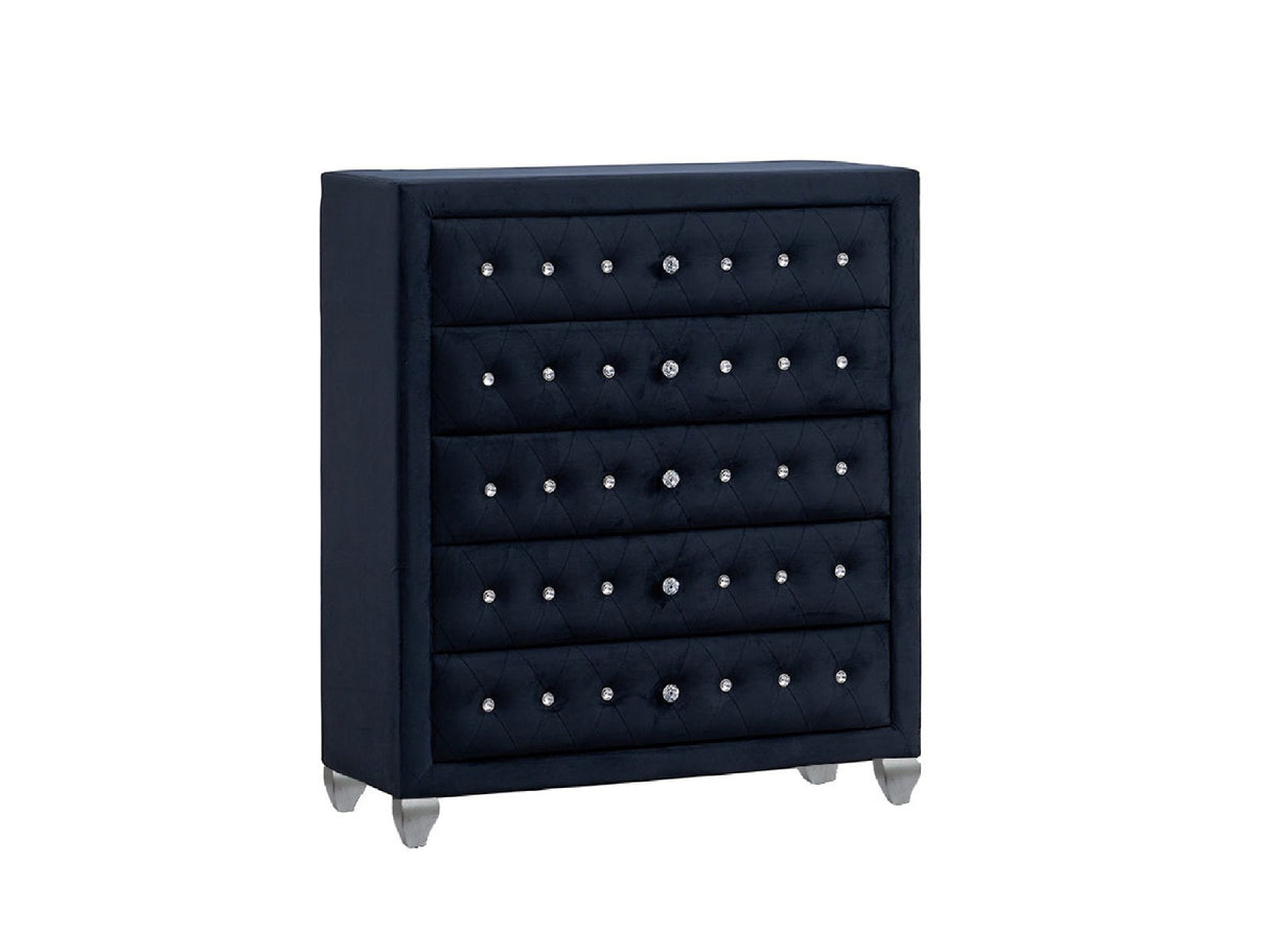 B2030 Divina (Black) 4pcs Queen from New Era Innovations - Luna Furniture