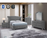 B2030 Divina (Grey) 4pcs King from New Era Innovations - Luna Furniture