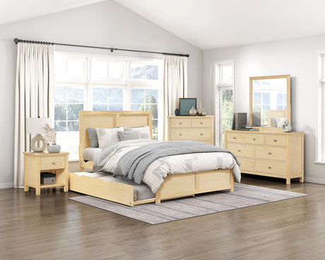 Bartly Natural Nightstand from Homelegance - Luna Furniture