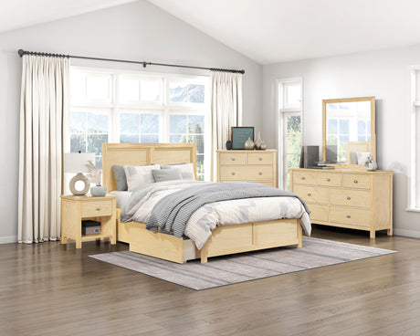 Bartly Natural Wide Dresser Mirror (Mirror Only) from Homelegance - Luna Furniture