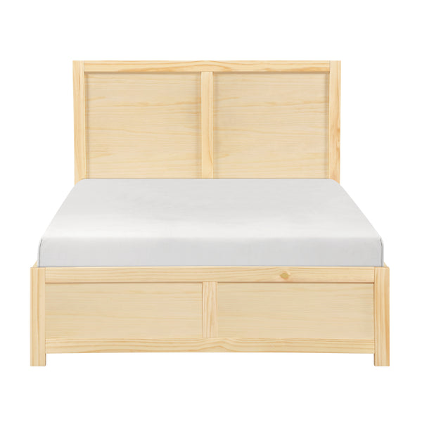 Bartly Natural Full Platform Bed