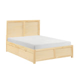 Bartly Natural Full Platform Bed from Homelegance - Luna Furniture