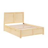 Bartly Natural Full Platform Bed from Homelegance - Luna Furniture
