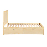 Bartly Natural Full Platform Bed from Homelegance - Luna Furniture