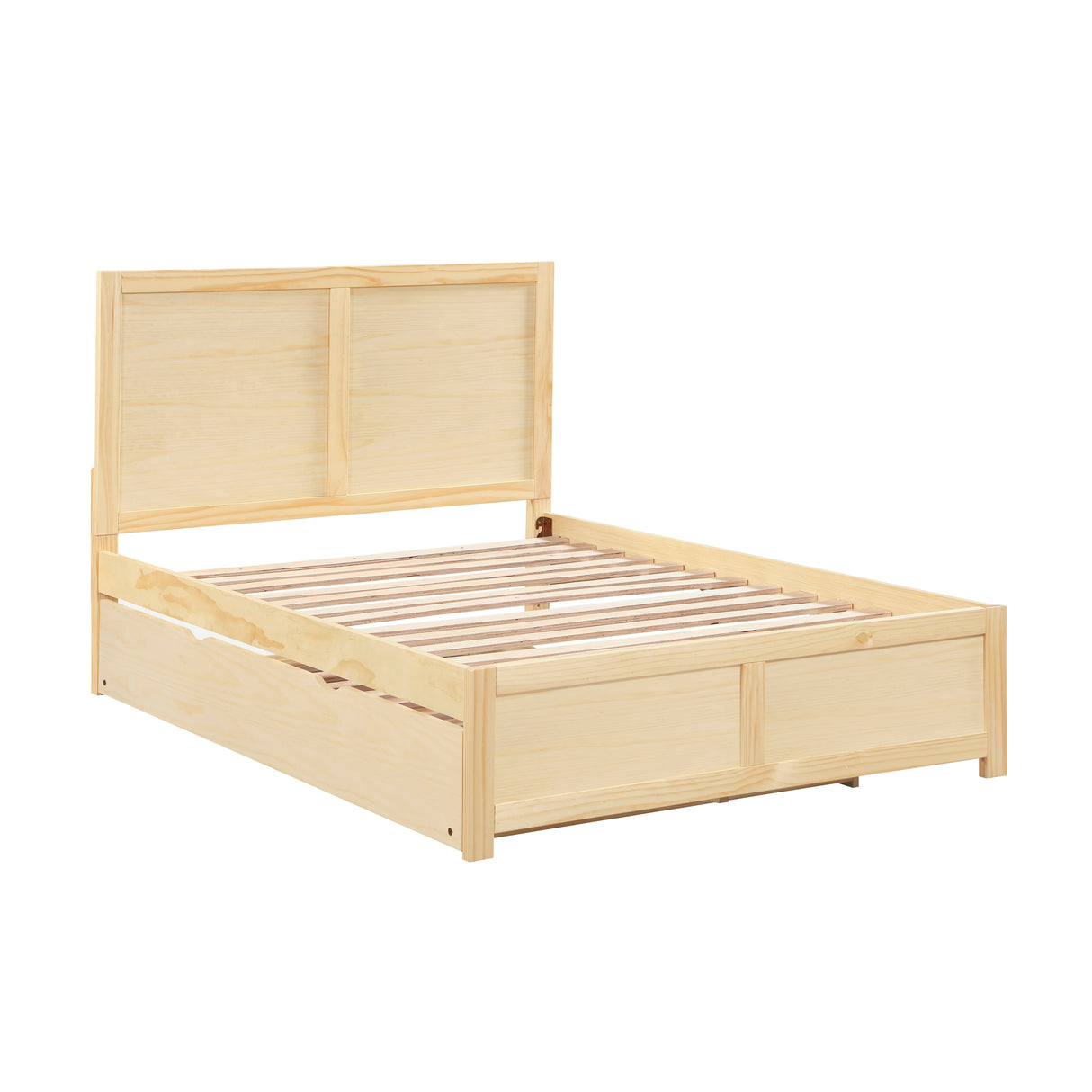 Bartly Natural Full Platform Bed from Homelegance - Luna Furniture