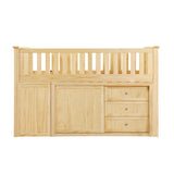B2043LL-1*BC2DR (6) Low Loft Bunk with Bookcase and 2 Dressers from Homelegance - Luna Furniture
