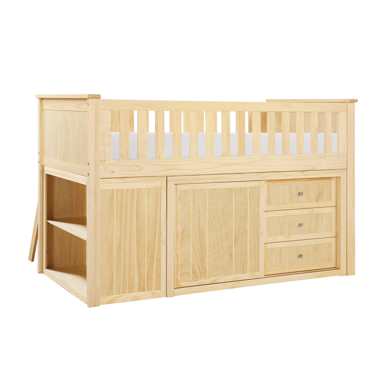 B2043LL-1*BC2DR (6) Low Loft Bunk with Bookcase and 2 Dressers from Homelegance - Luna Furniture