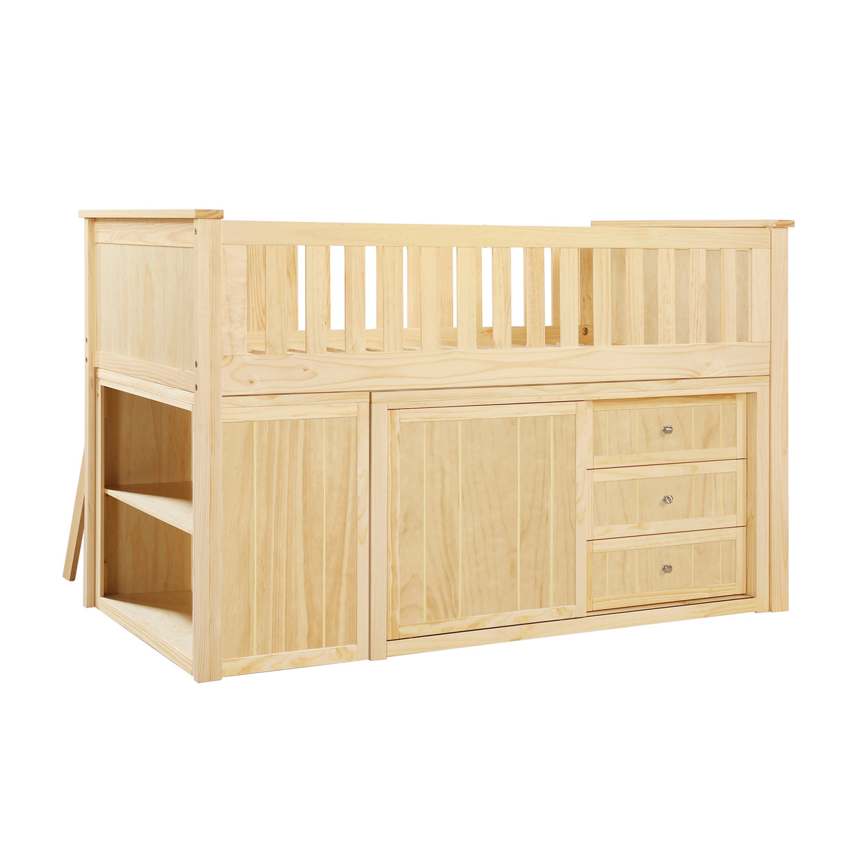 B2043LL-1*BC2DR (6) Low Loft Bunk with Bookcase and 2 Dressers from Homelegance - Luna Furniture