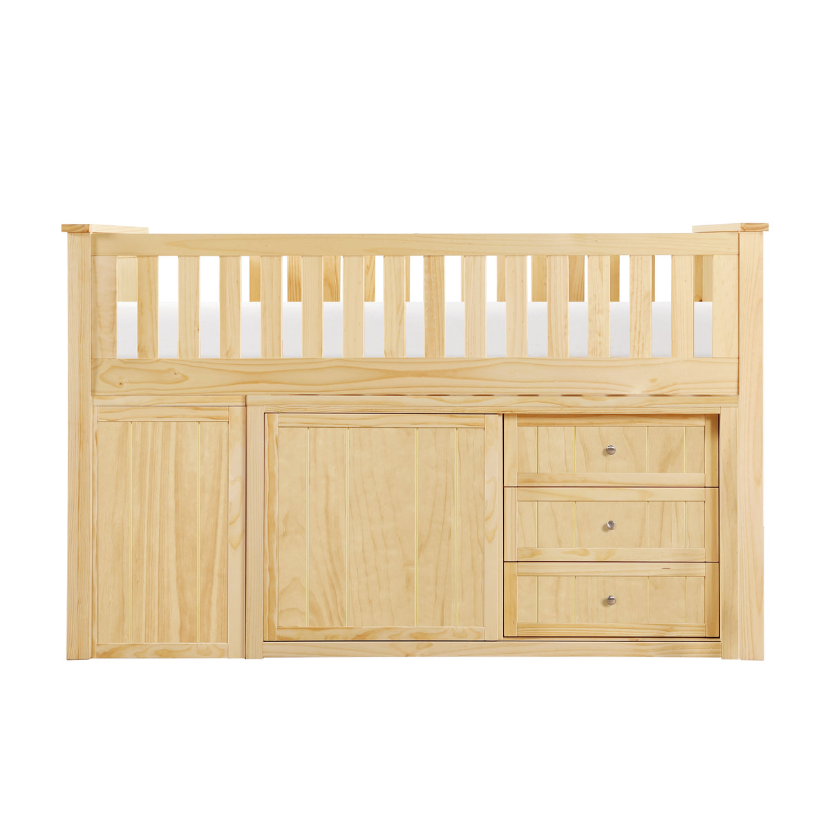 B2043LL-1*BC2DR (6) Low Loft Bunk with Bookcase and 2 Dressers from Homelegance - Luna Furniture