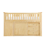 B2043LL-1*BC2DR (6) Low Loft Bunk with Bookcase and 2 Dressers from Homelegance - Luna Furniture
