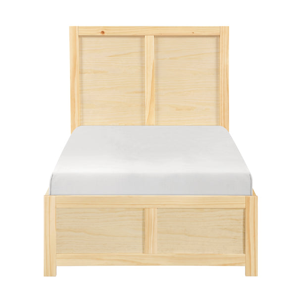 Bartly Natural Twin Platform Bed