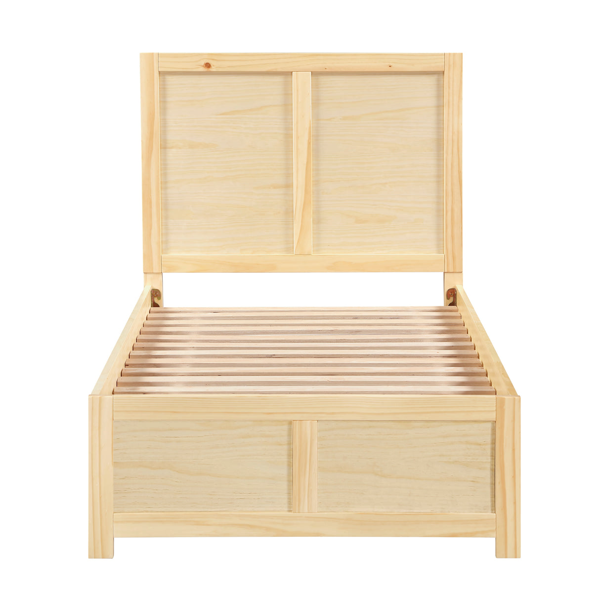 Bartly Natural Twin Platform Bed from Homelegance - Luna Furniture