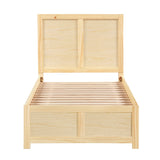 Bartly Natural Twin Platform Bed from Homelegance - Luna Furniture