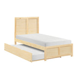 Bartly Natural Twin Platform Bed from Homelegance - Luna Furniture