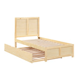 Bartly Natural Twin Platform Bed from Homelegance - Luna Furniture