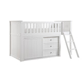 B2053LLW-1*DR (4) Low Loft Bunk with Dresser from Homelegance - Luna Furniture