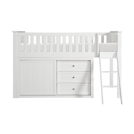 B2053LLW-1*DR (4) Low Loft Bunk with Dresser from Homelegance - Luna Furniture