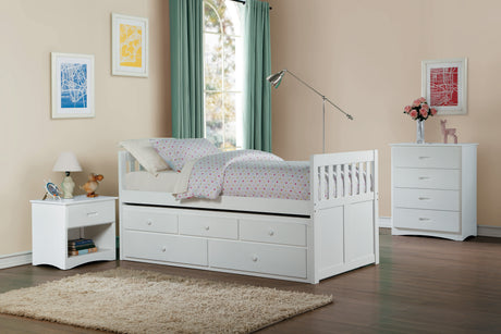 Galen White Nightstand from Homelegance - Luna Furniture