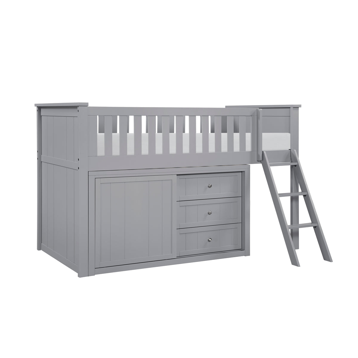 B2063LL-1*DR (4) Low Loft Bunk with Dresser from Homelegance - Luna Furniture