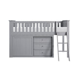 B2063LL-1*DR (4) Low Loft Bunk with Dresser from Homelegance - Luna Furniture
