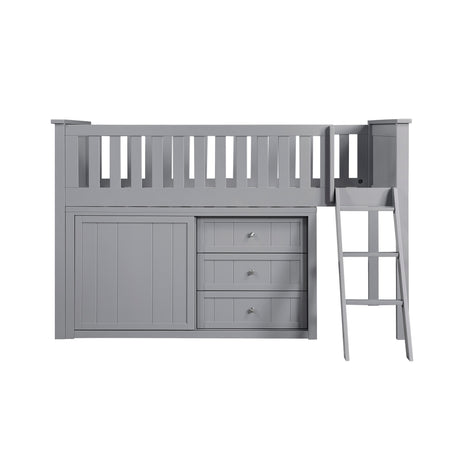 B2063LL-1*DR (4) Low Loft Bunk with Dresser from Homelegance - Luna Furniture