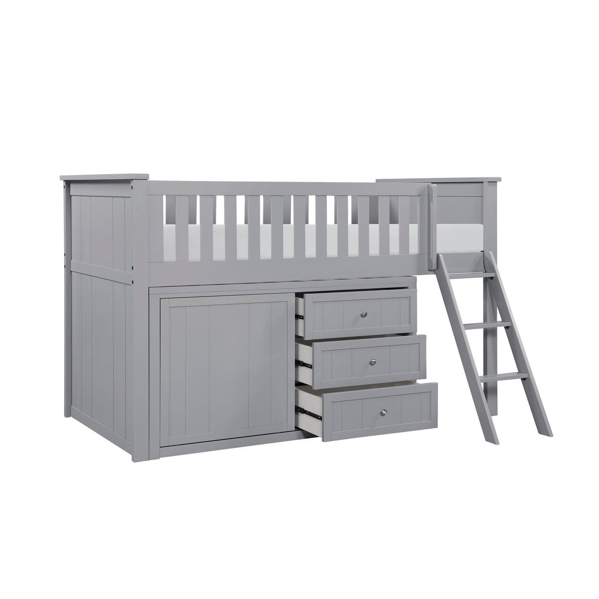 B2063LL-1*DR (4) Low Loft Bunk with Dresser from Homelegance - Luna Furniture