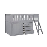 B2063LL-1*DR (4) Low Loft Bunk with Dresser from Homelegance - Luna Furniture
