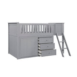 B2063LL-1*DR (4) Low Loft Bunk with Dresser from Homelegance - Luna Furniture