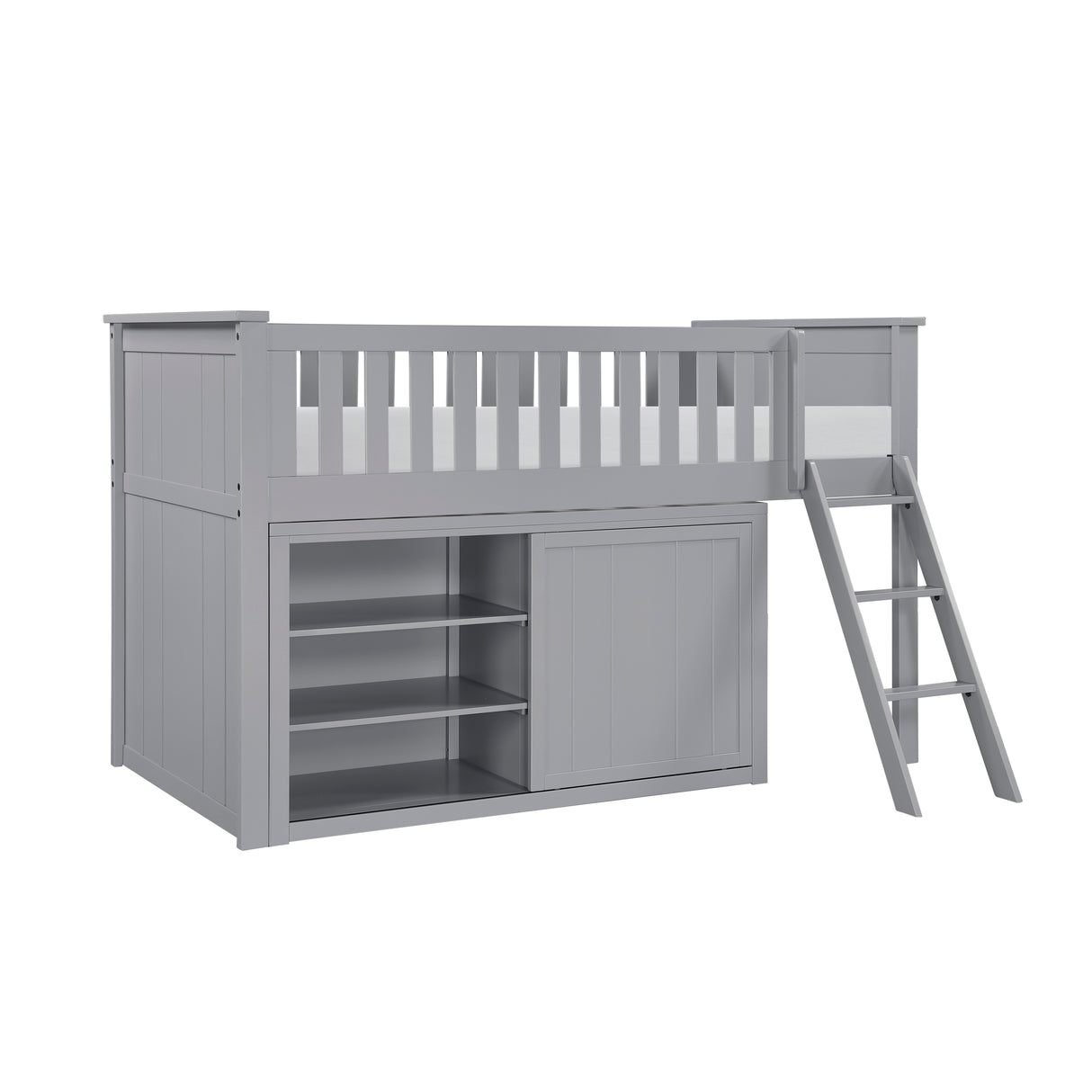 B2063LL-1*DR (4) Low Loft Bunk with Dresser from Homelegance - Luna Furniture