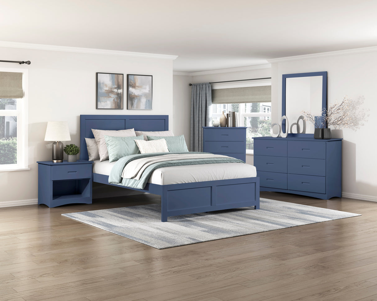 Nora Blue Nightstand from Homelegance - Luna Furniture