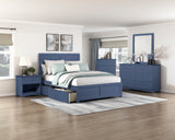Nora Blue Nightstand from Homelegance - Luna Furniture