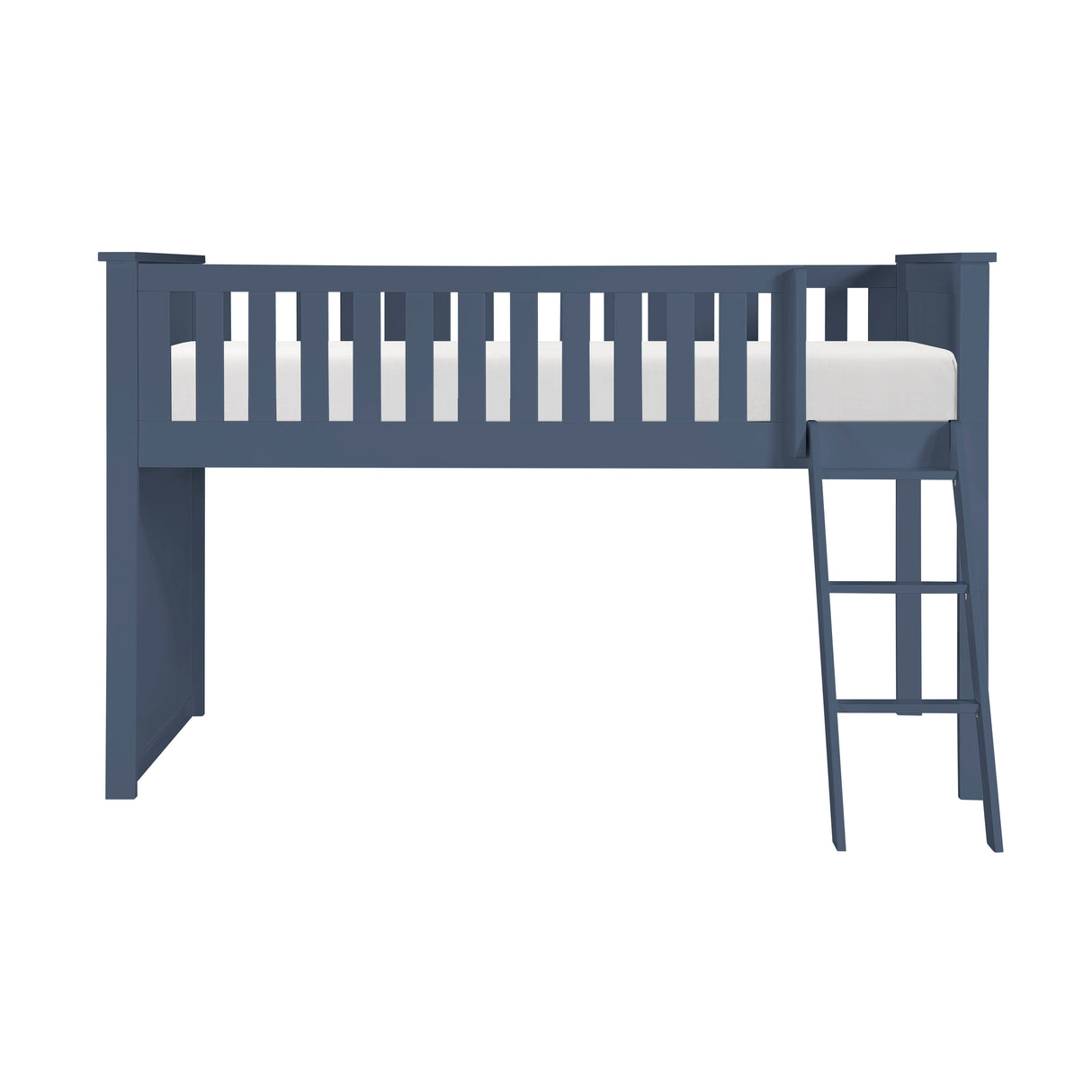 Nora Blue Low Loft Bunk Bed from Homelegance - Luna Furniture