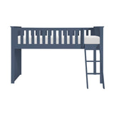 Nora Blue Low Loft Bunk Bed from Homelegance - Luna Furniture