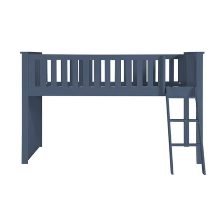 Nora Blue Low Loft Bunk Bed from Homelegance - Luna Furniture