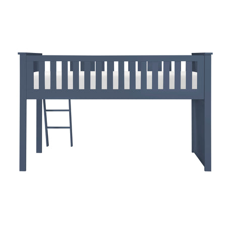 Nora Blue Low Loft Bunk Bed from Homelegance - Luna Furniture