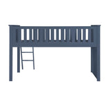 Nora Blue Low Loft Bunk Bed from Homelegance - Luna Furniture