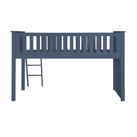 Nora Blue Low Loft Bunk Bed from Homelegance - Luna Furniture