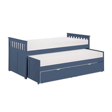 Nora Blue Twin/Twin Bed from Homelegance - Luna Furniture