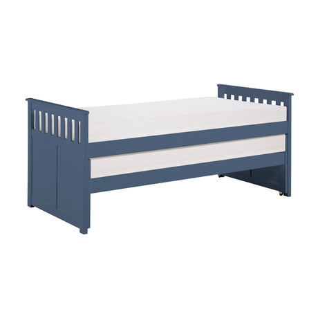 Nora Blue Twin/Twin Bed from Homelegance - Luna Furniture