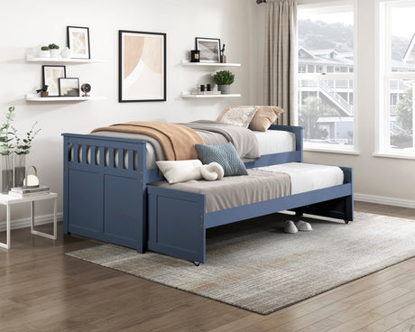 Nora Blue Twin/Twin Bed from Homelegance - Luna Furniture