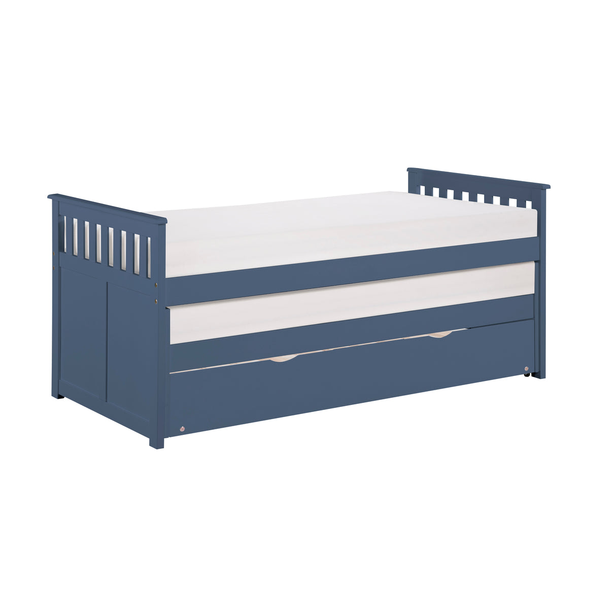 Nora Blue Twin Daybed with Trundle from Homelegance - Luna Furniture